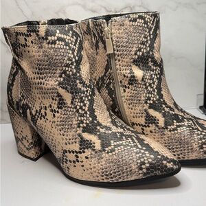 Torrid size 10 faux snake skin boot